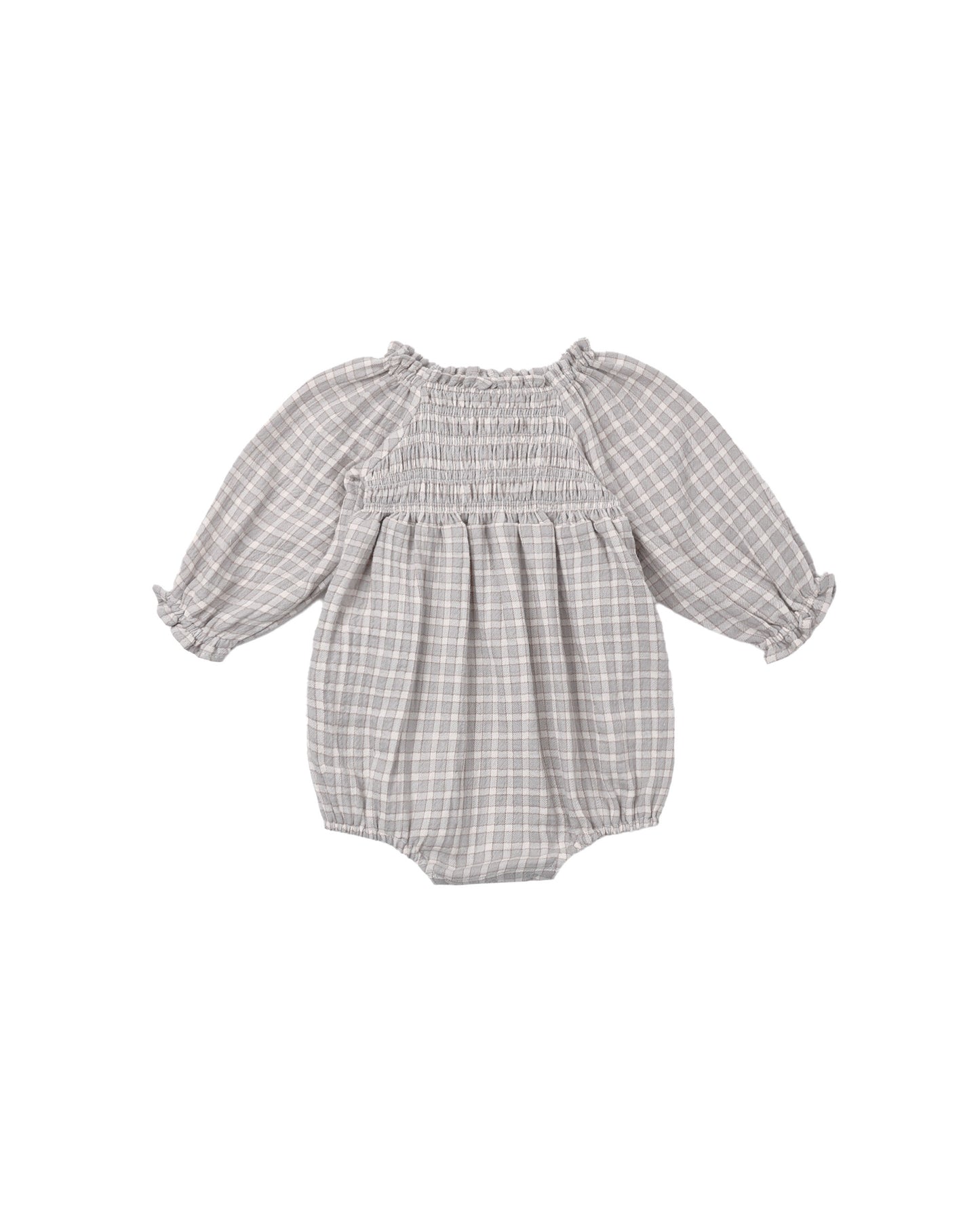 Eden Romper || Blue Gingham