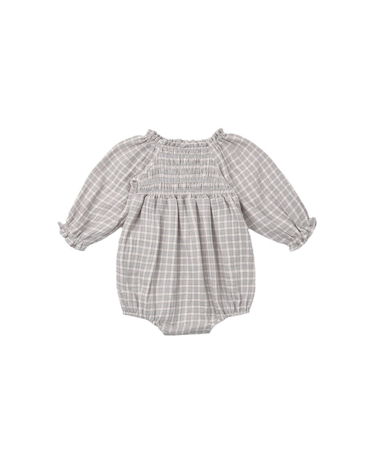 Eden Romper || Blue Gingham