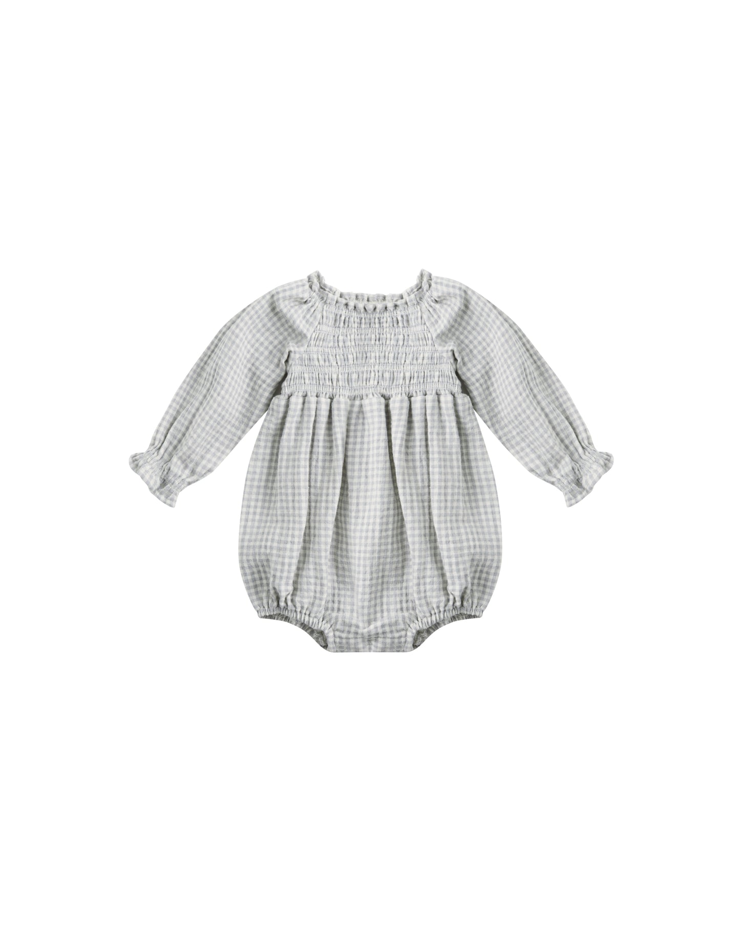 Eden Romper || Blue Gingham