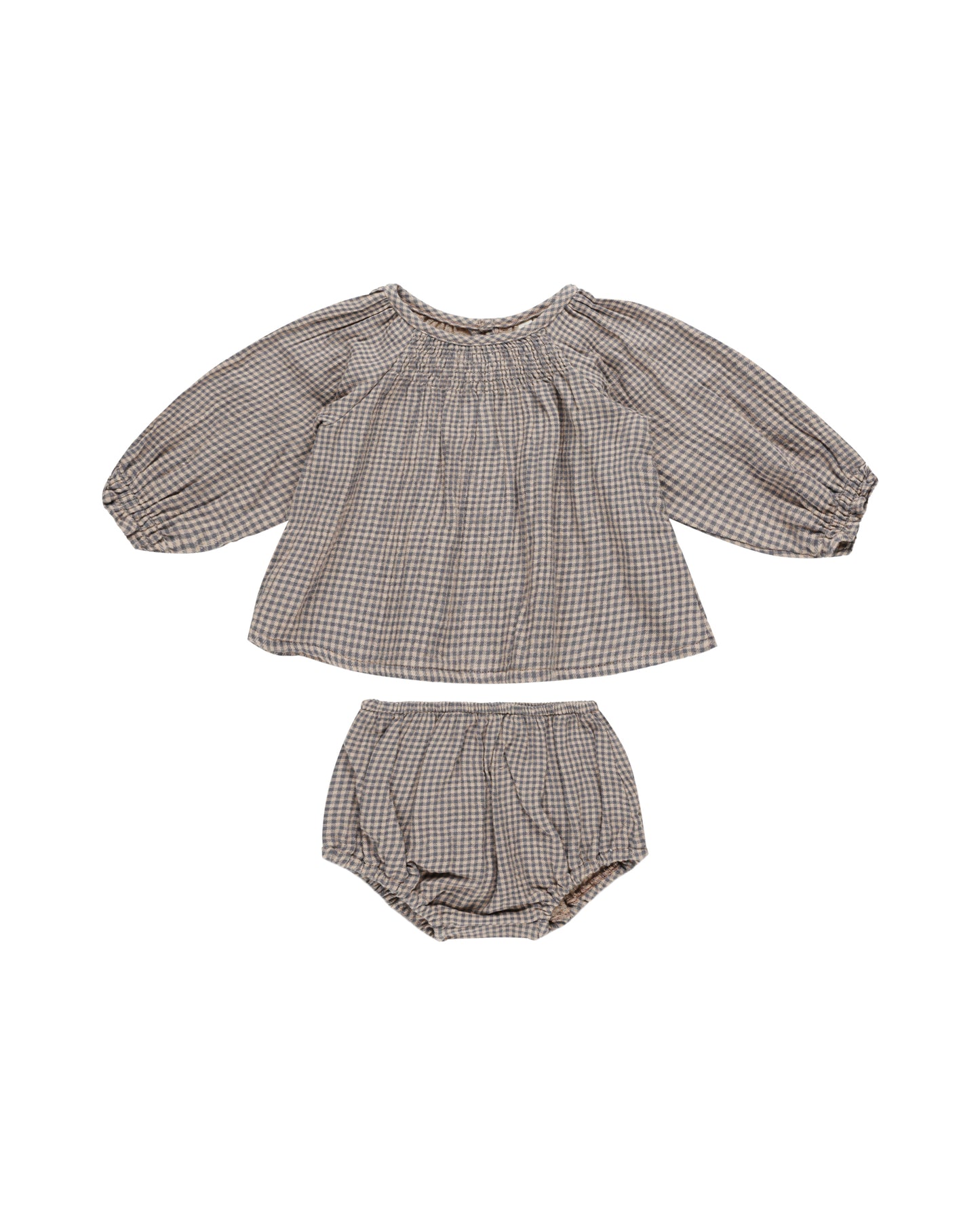 Cici Set | Indigo Gingham