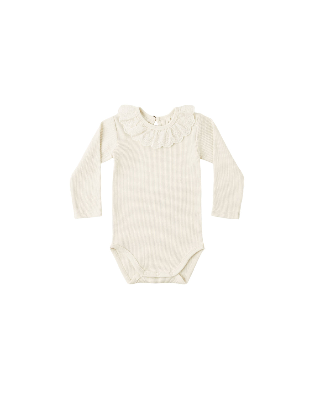 Ruffle Collar Bodysuit | Natural