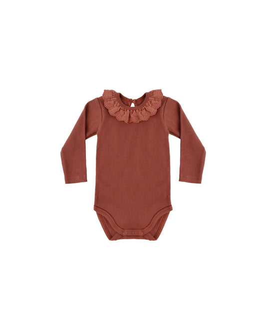 Ruffle Collar Bodysuit | Redwood