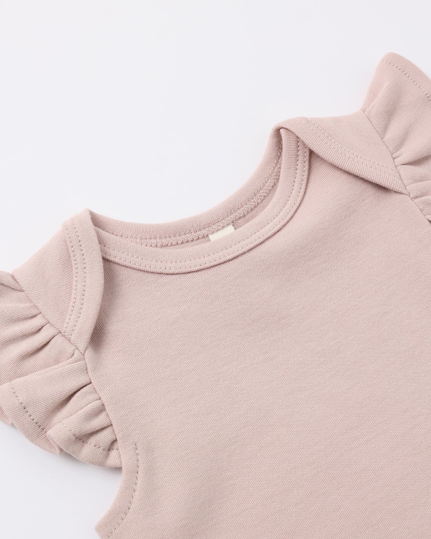 Flutter Sleeve Bodysuit || Blush