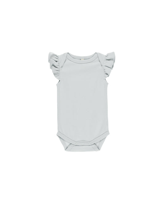Flutter Sleeve Bodysuit || Sky