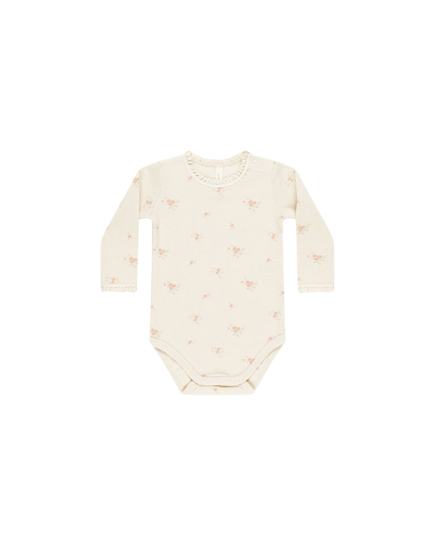 Waffle Long Sleeve Bodysuit || Vintage Rose