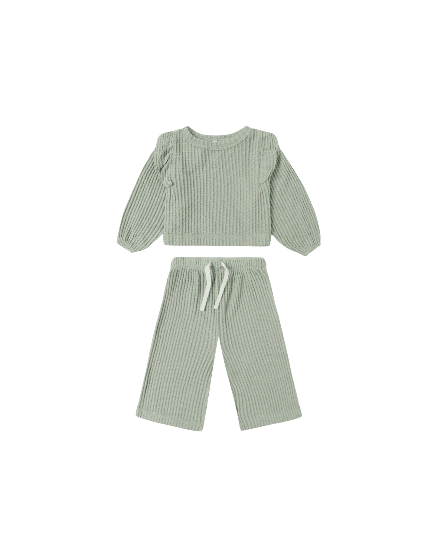 Ruffle Cozy Set || Fern