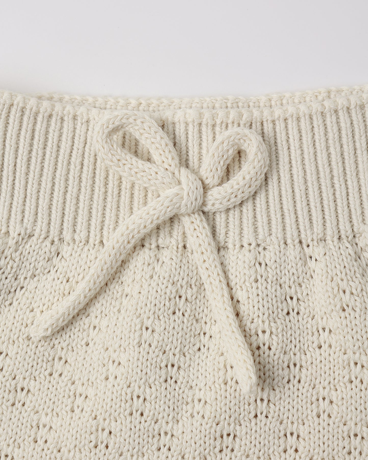 Knit Wrap Top + Pant Set || Natural