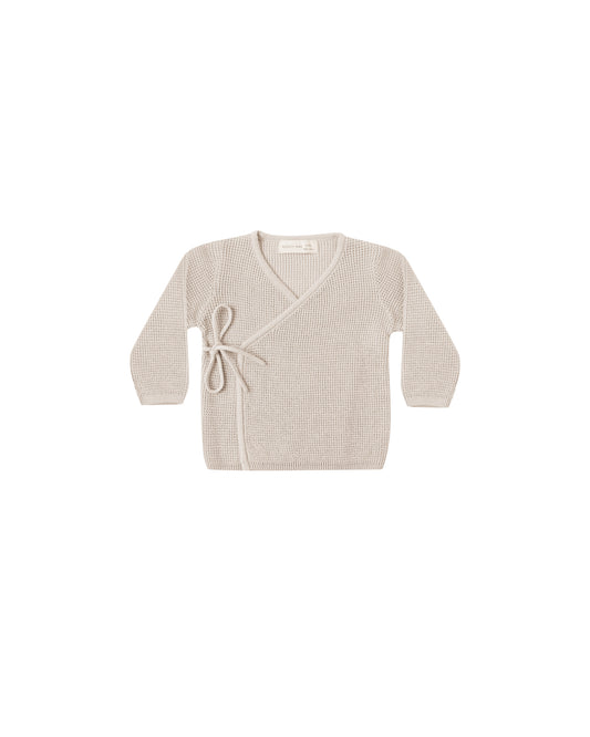 Knit Wrap Top || Oat