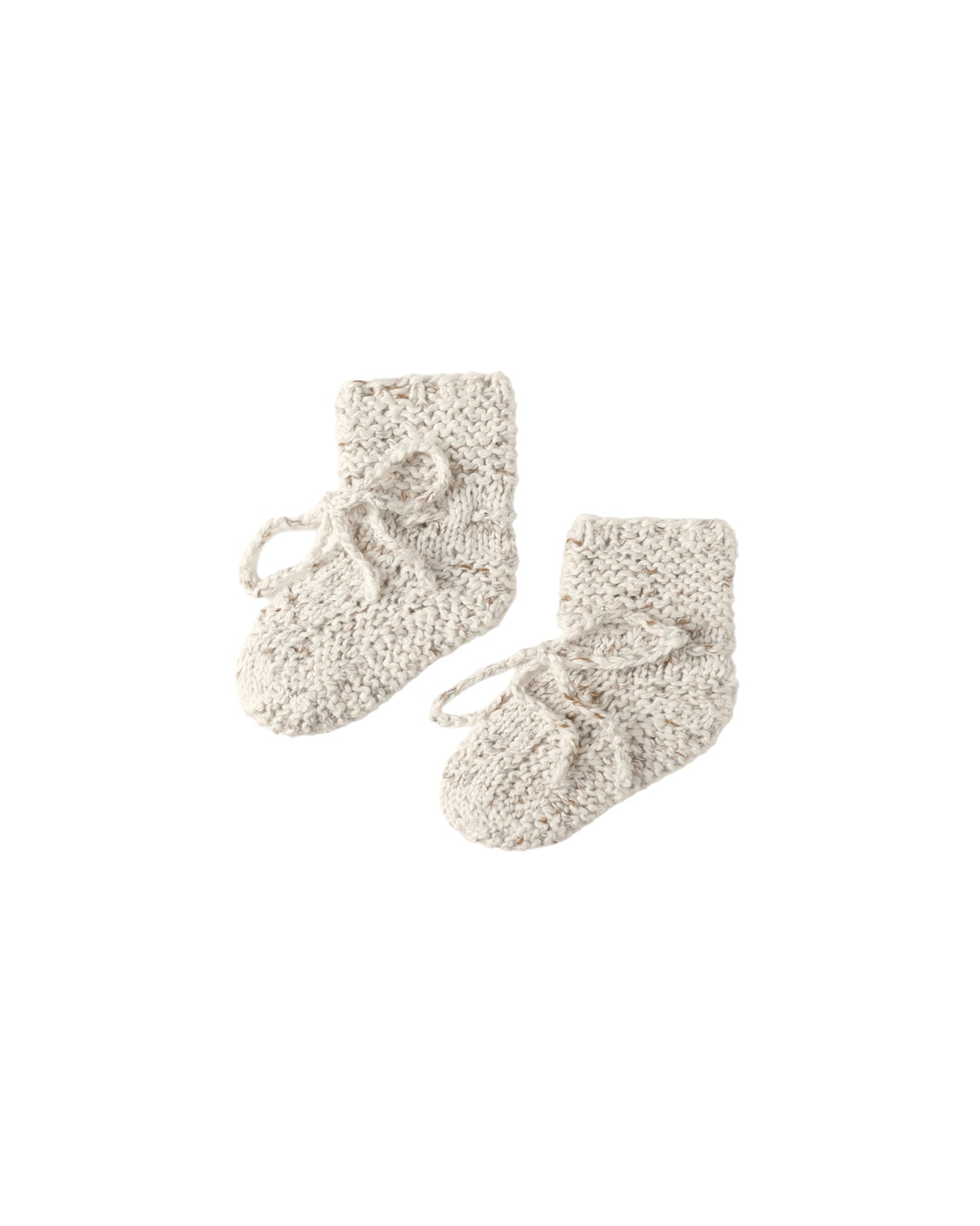 Knit Booties || Natural Confetti