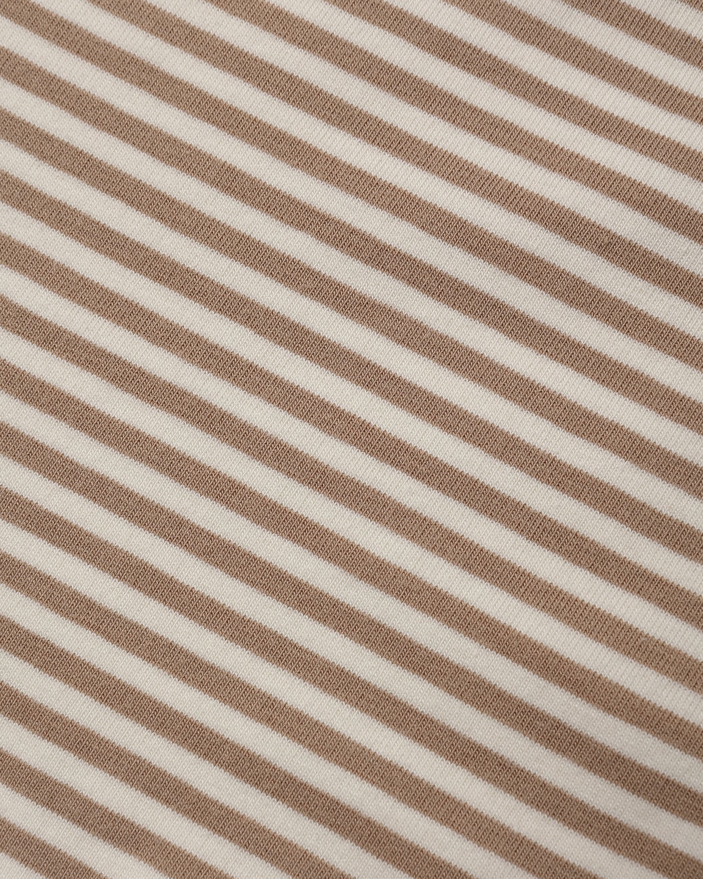 Wrap Top + Footed Pant Set || Almond Stripe