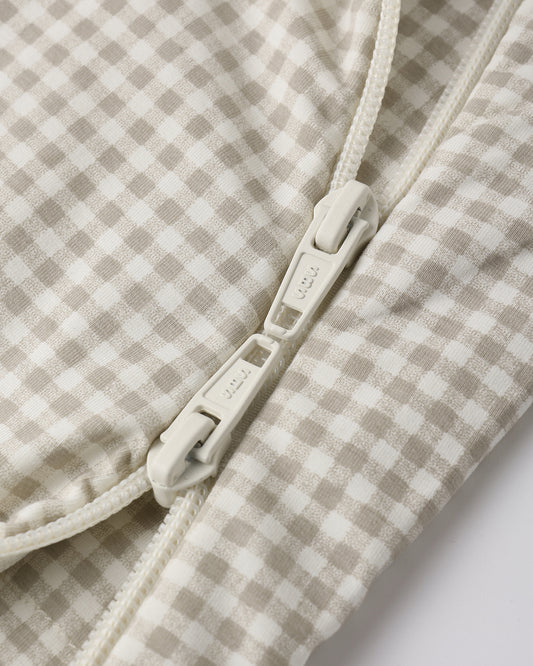 Bamboo Sleep Bag || Oat Gingham