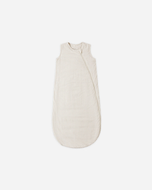 Bamboo Sleep Bag || Oat Gingham