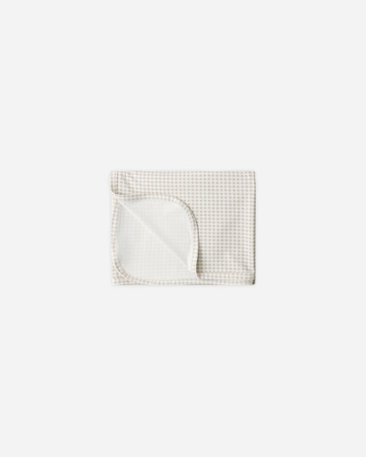 Bamboo Swaddle || Oat Gingham