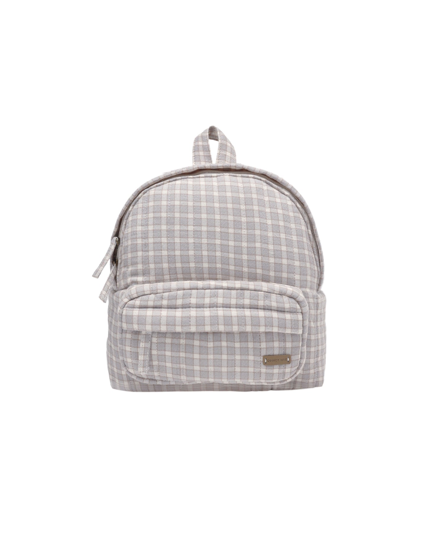 Mini Backpack || Blue Gingham
