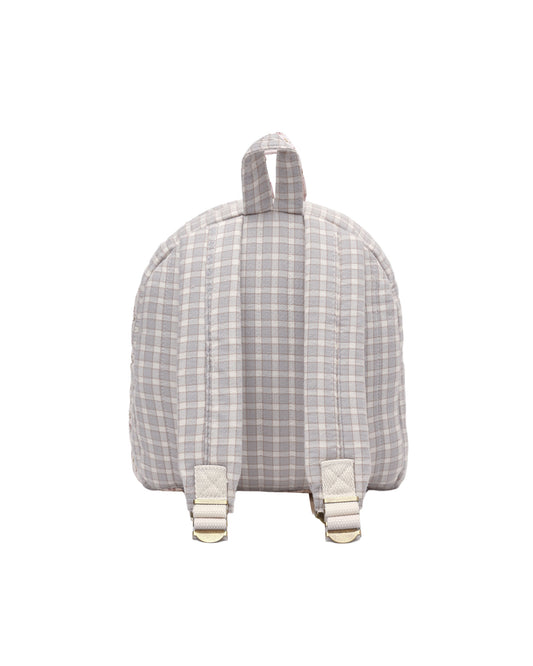 Mini Backpack || Blue Gingham
