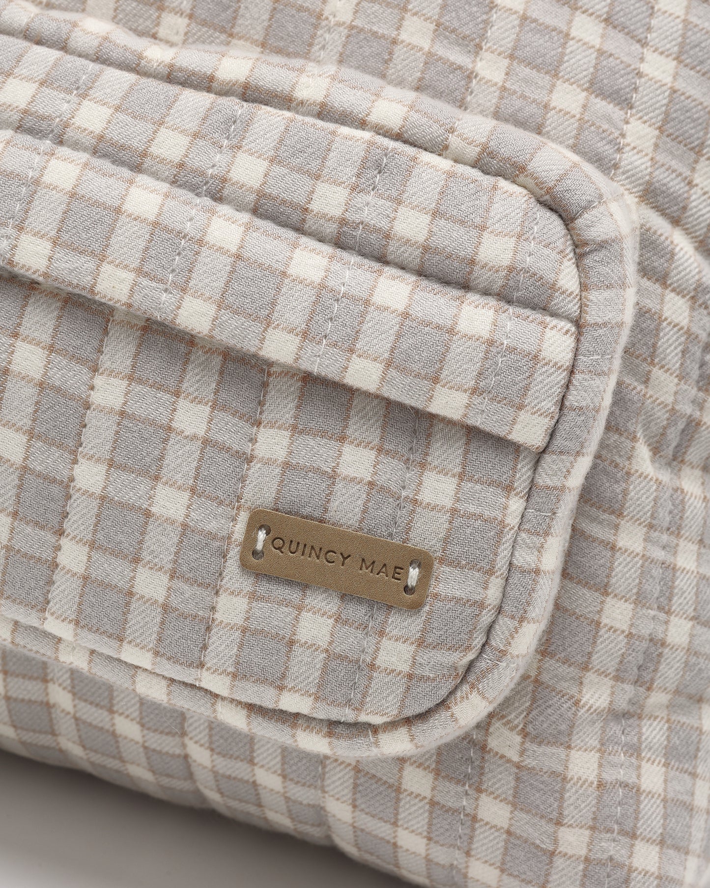 Mini Backpack || Blue Gingham