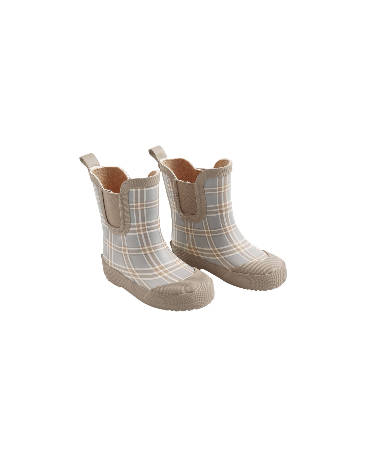 Rain Boots || Blue Plaid