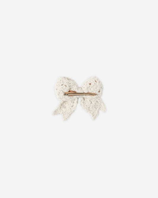 Crochet Bow || Natural