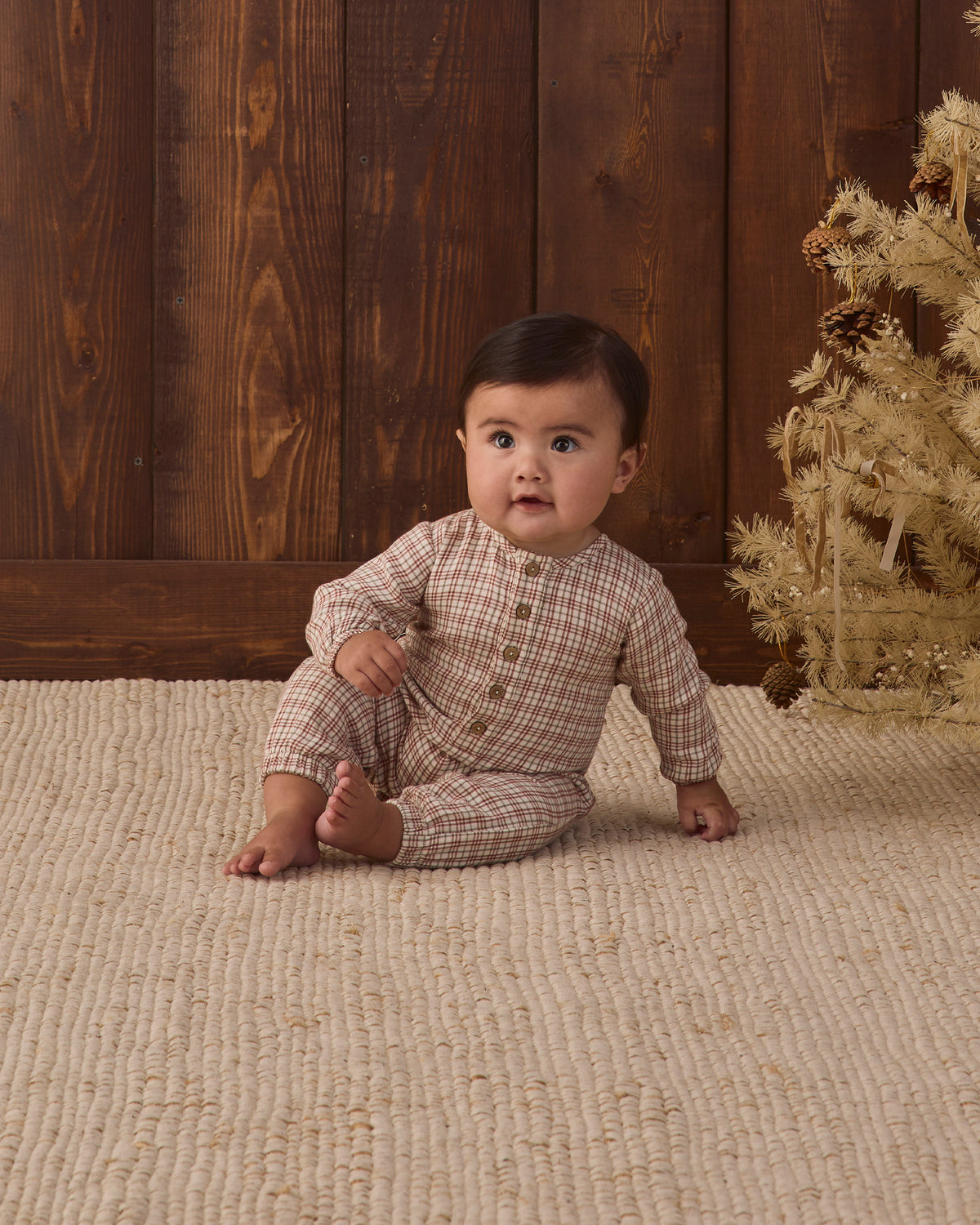 Woven Jumpsuit | Christmas Plaid