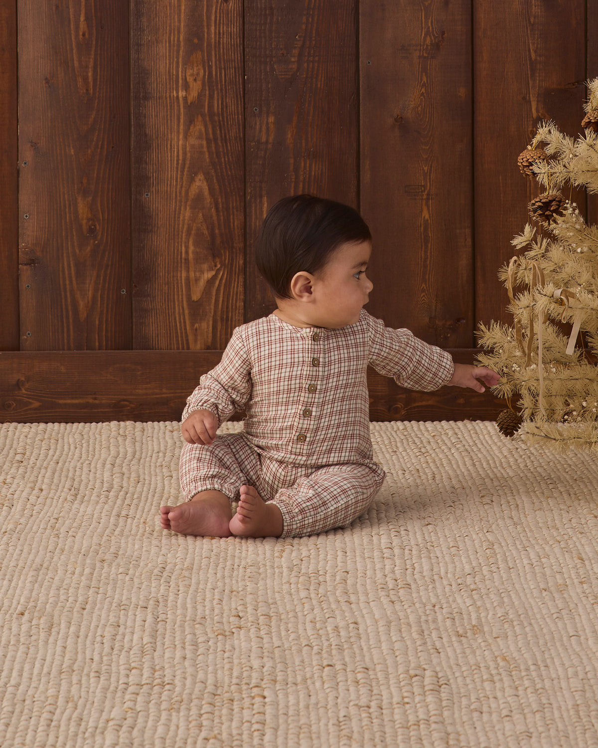 Woven Jumpsuit | Christmas Plaid