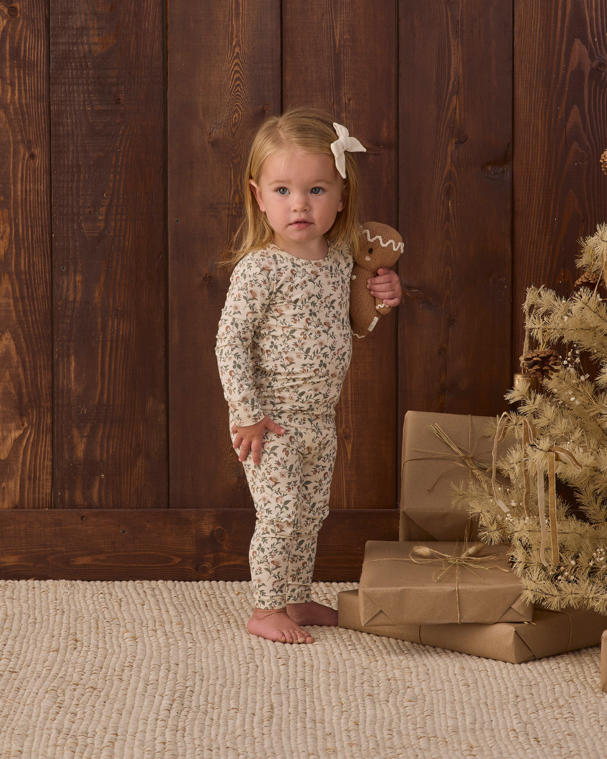 Bamboo Pajama Set | Holiday Floral