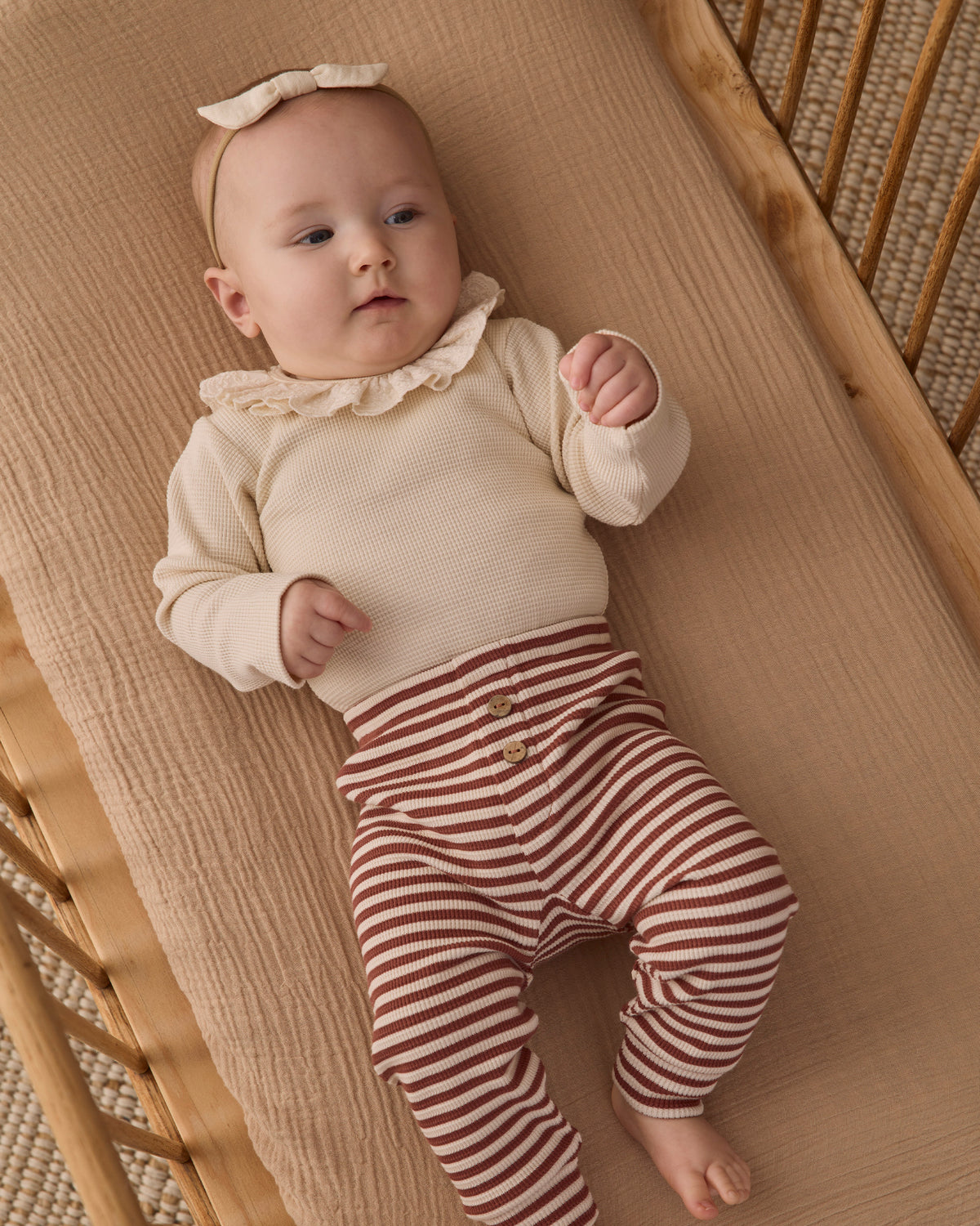 Ruffle Collar Bodysuit | Natural