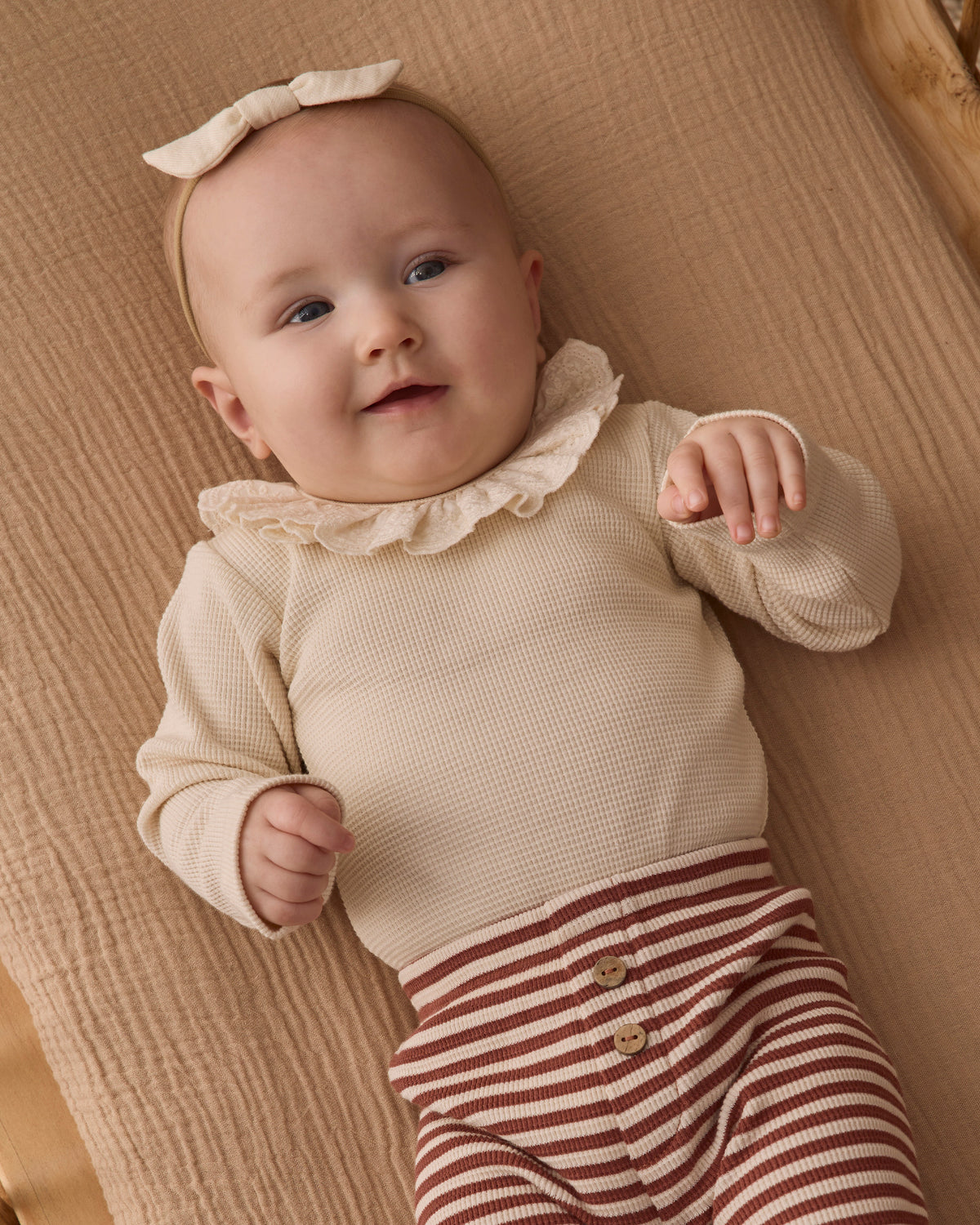 Ruffle Collar Bodysuit | Natural