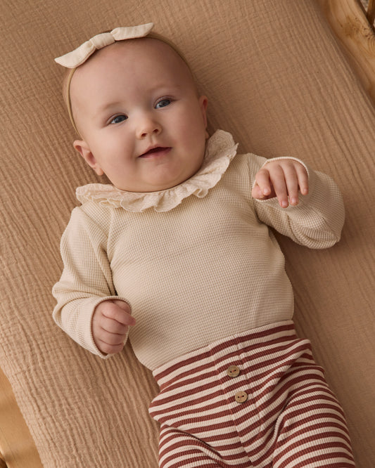 Ruffle Collar Bodysuit | Natural