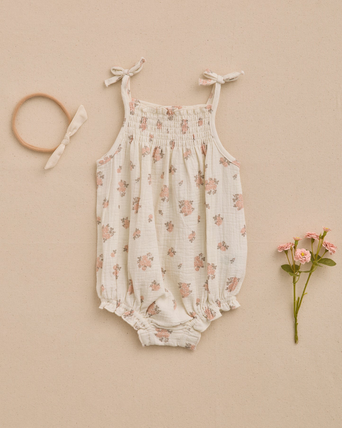 Betty Romper || Garden Rose