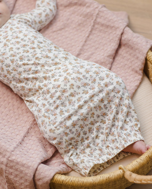 Bamboo Baby Gown + Hat Set || Wildflower