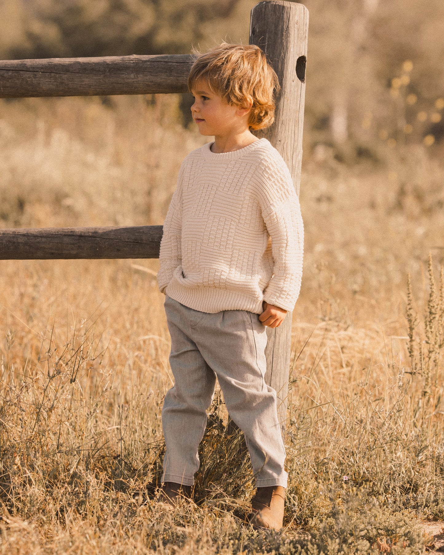 Aspen Sweater | Natural Check