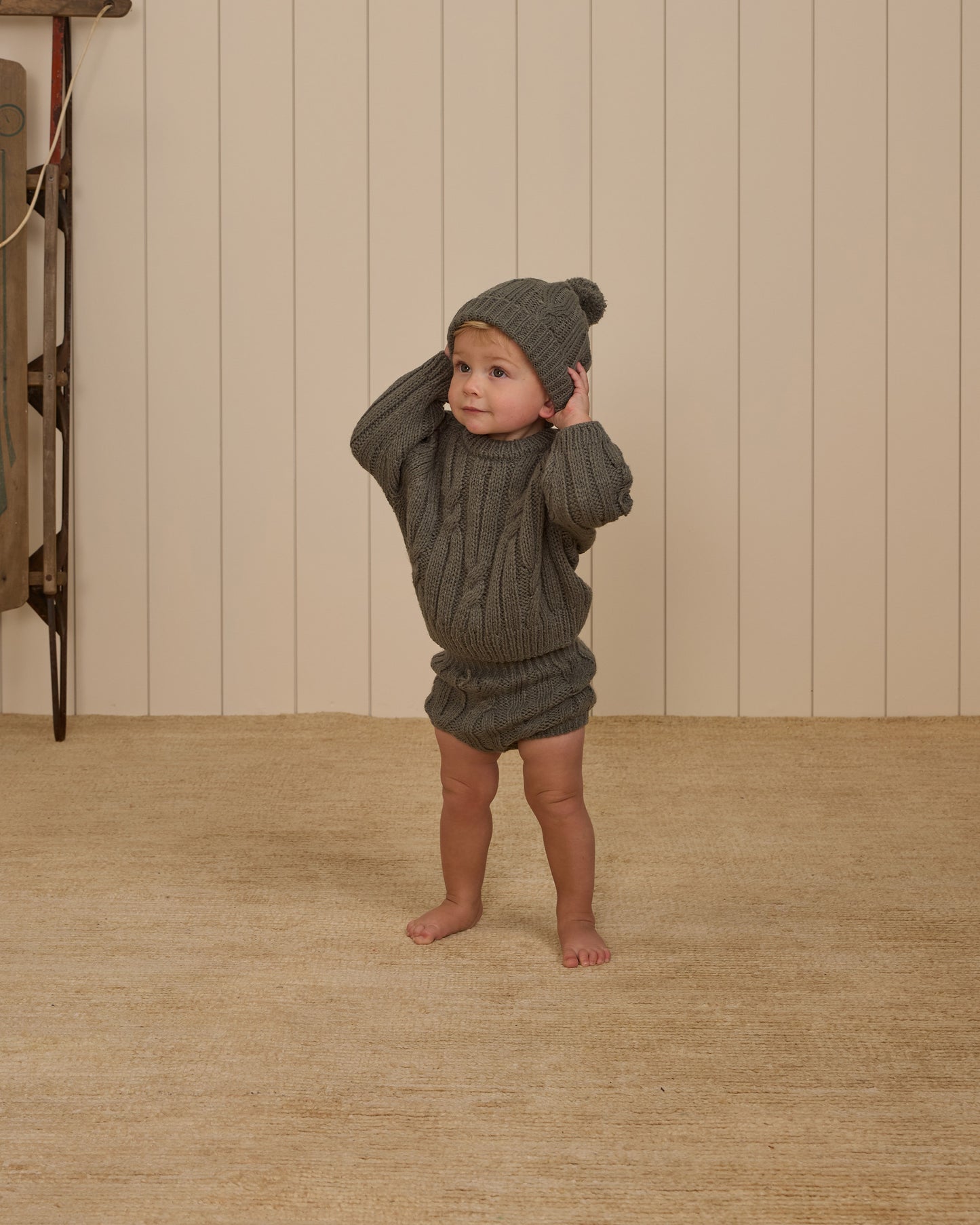 Cable-Knit Sweater | Forest