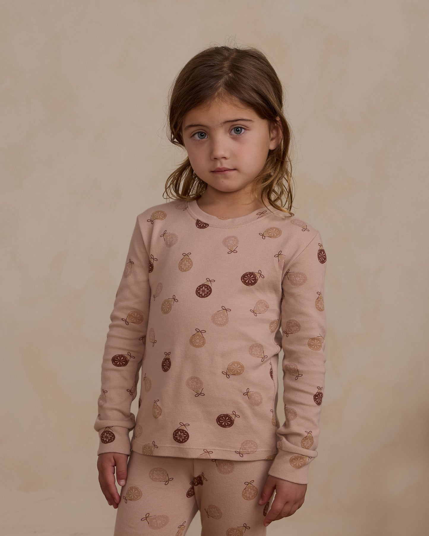 Organic Long Sleeve Pajama Set | Ornaments