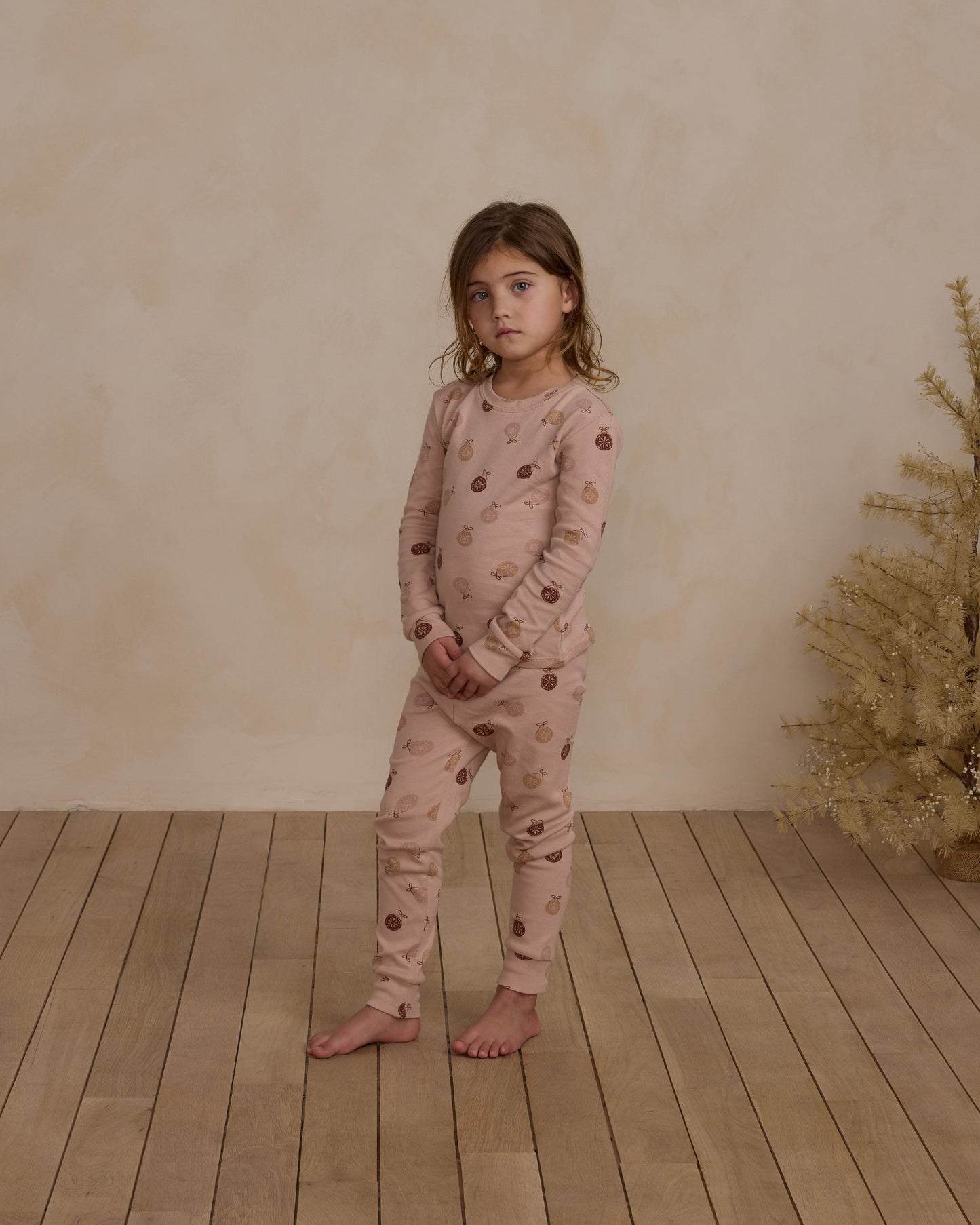Organic Long Sleeve Pajama Set | Ornaments