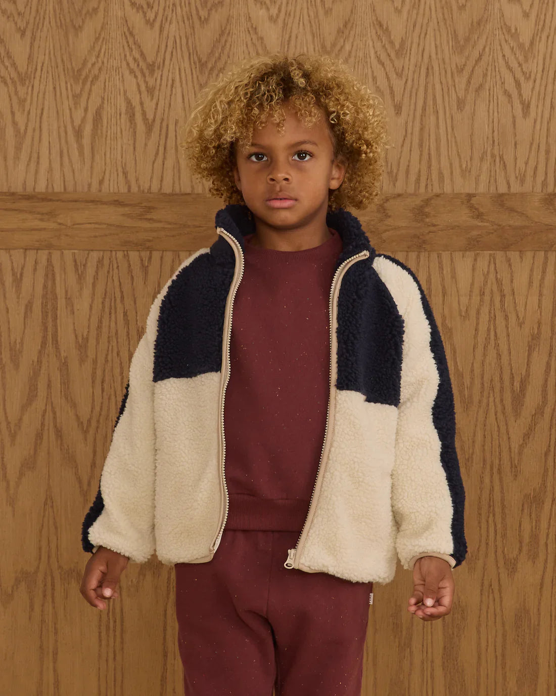 Sherpa Trails Jacket || Navy Color Block