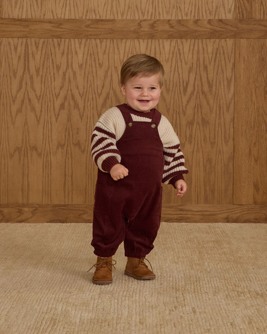 Cargo Overalls || Burgundy
