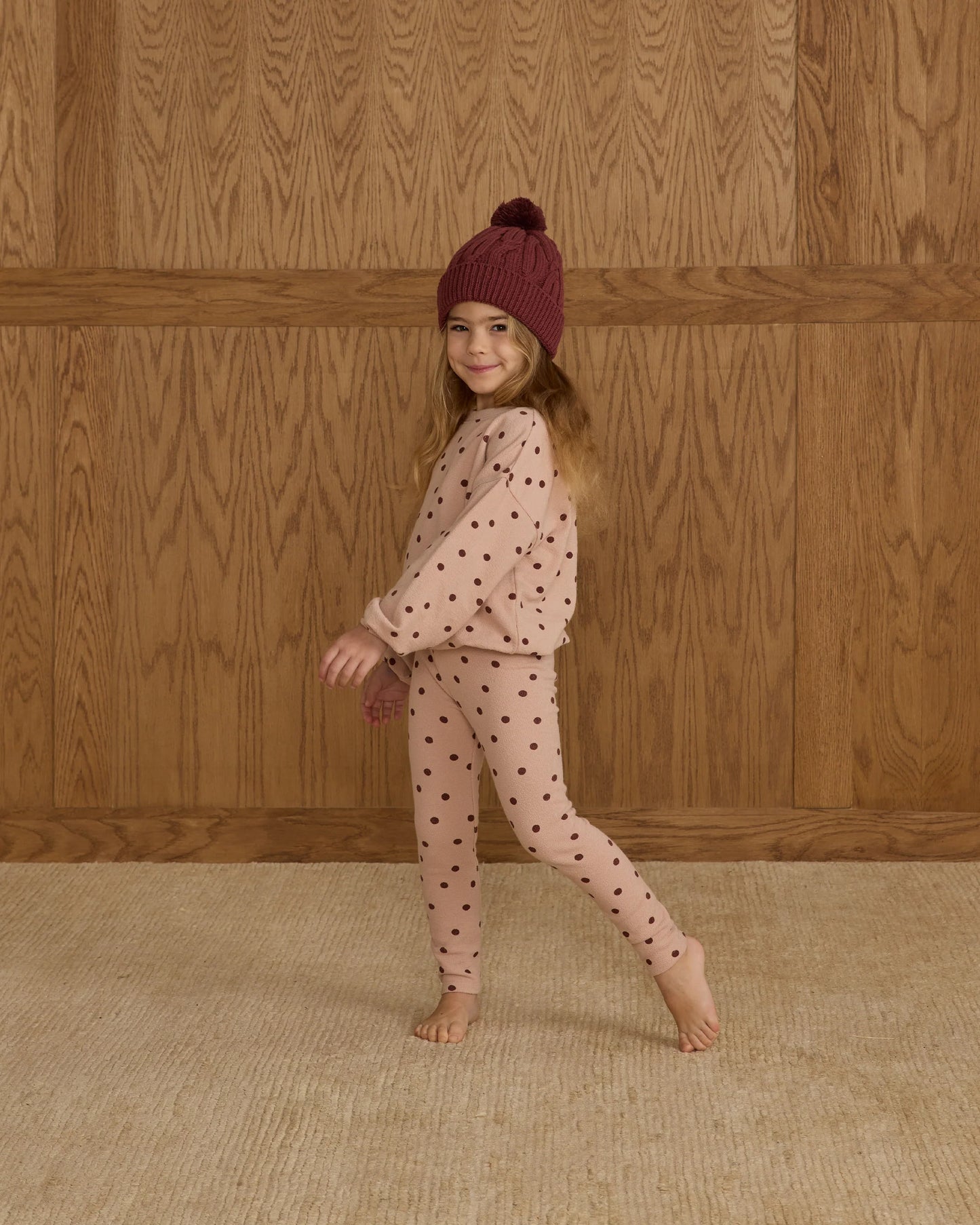 Spongey Knit Set || Polka Dot