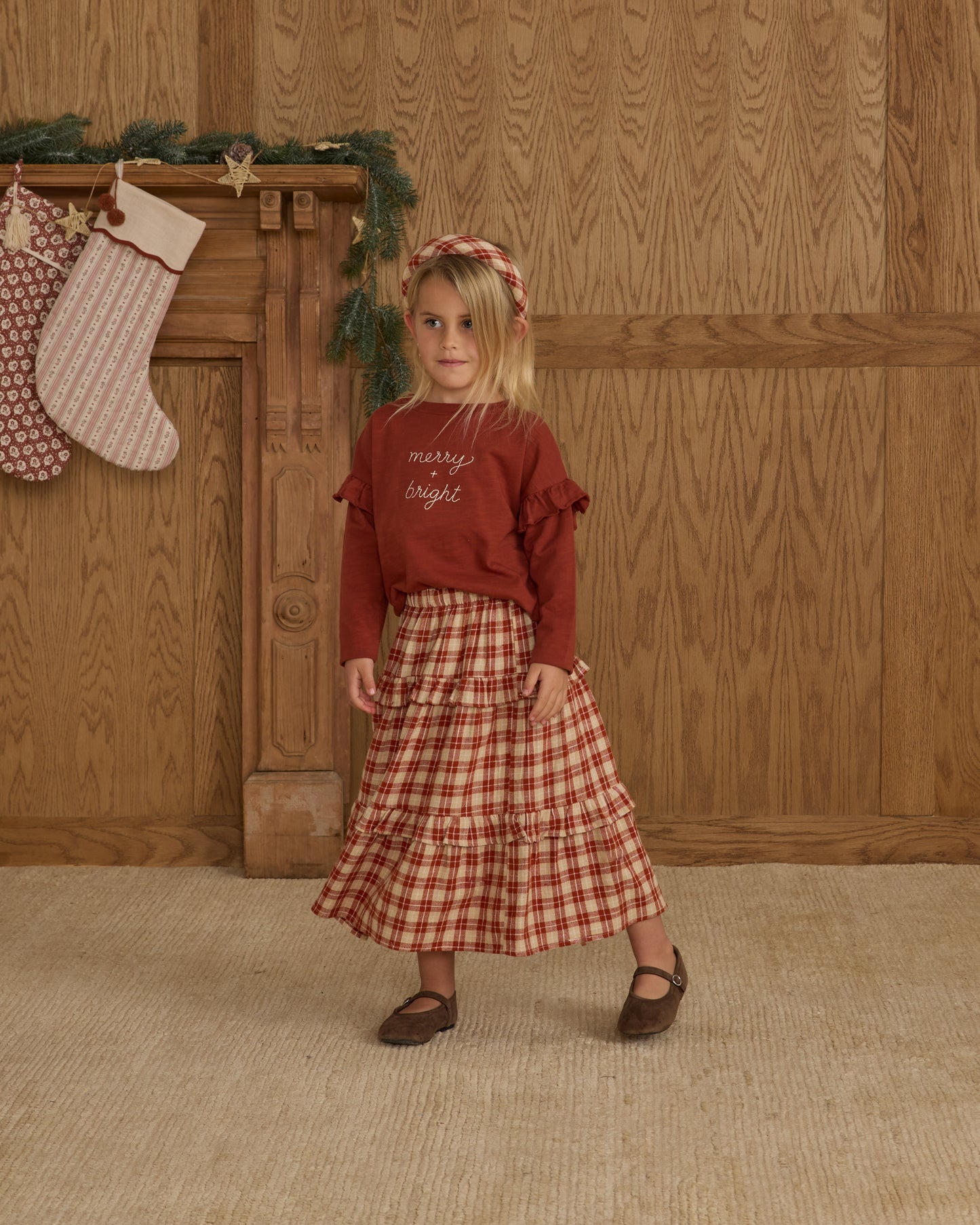 Ruffle Long Sleeve Tee || Merry + Bright