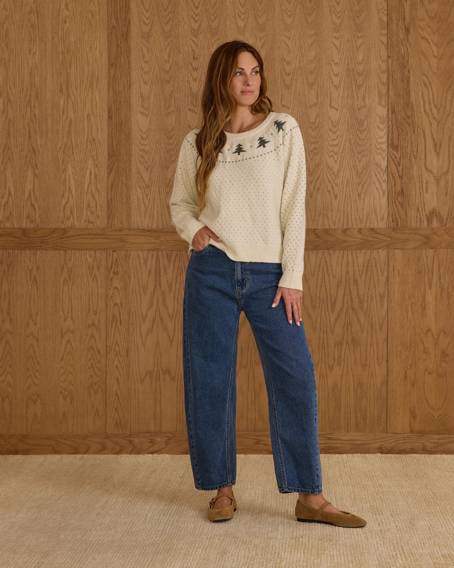 Women's Fair Isle Sweater | Trees