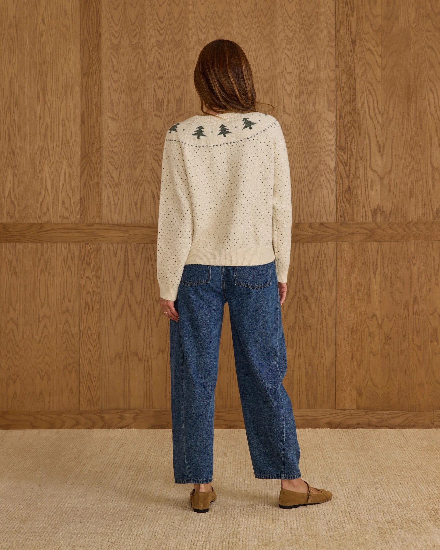 Women's Fair Isle Sweater | Trees
