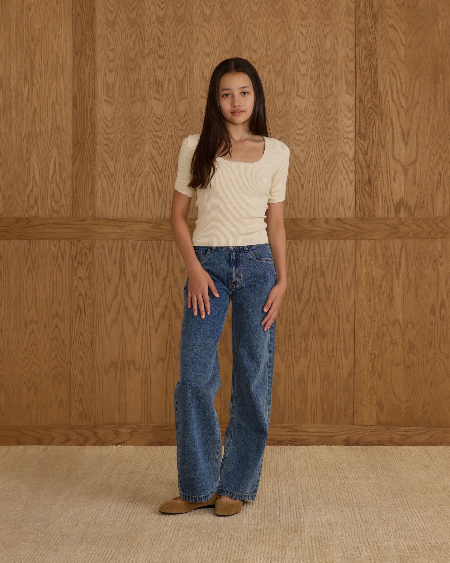 Scallop Tee || Natural
