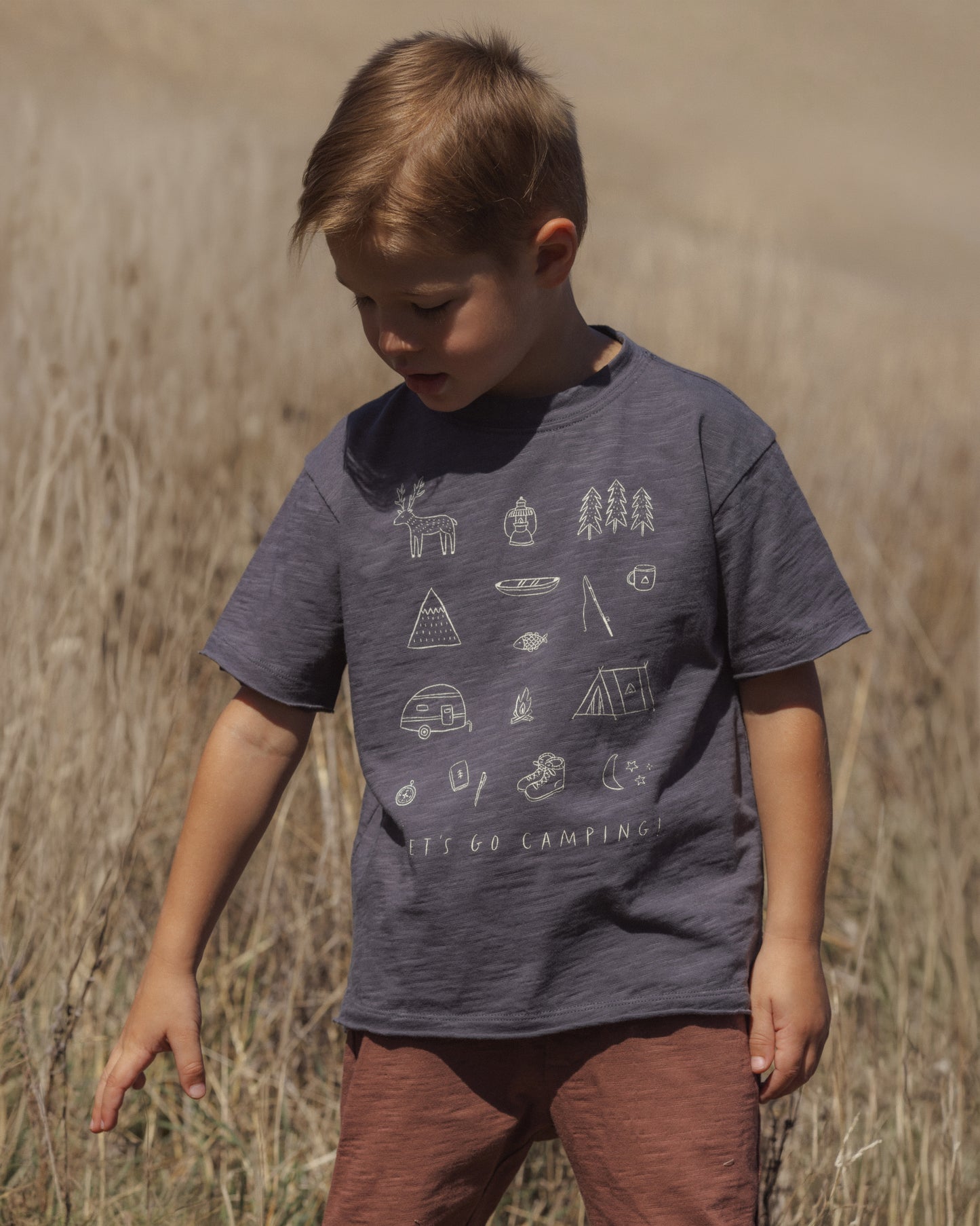 Raw Edge Tee || Let's Go Camping