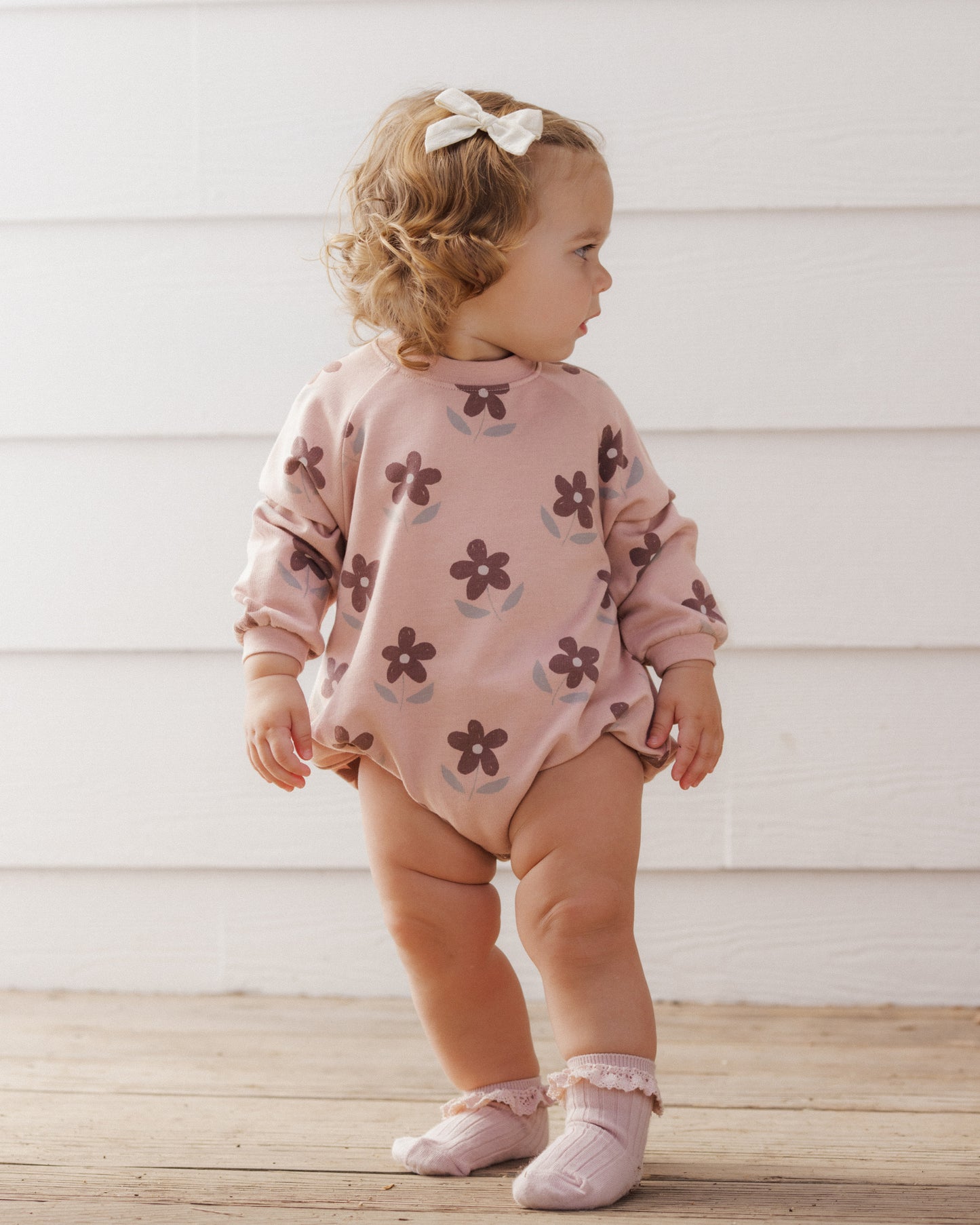 Crew Neck Romper || Daisy