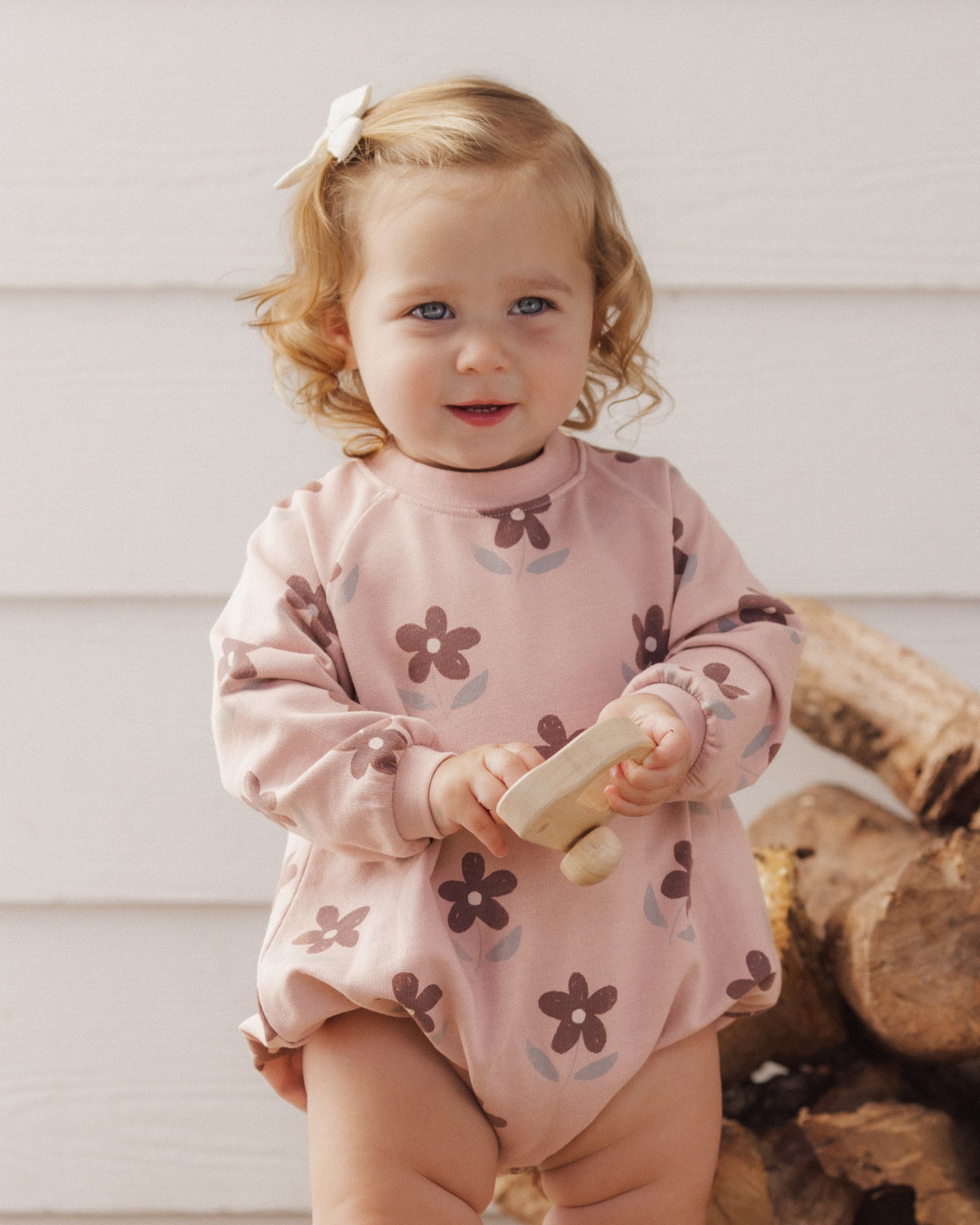 Crew Neck Romper || Daisy