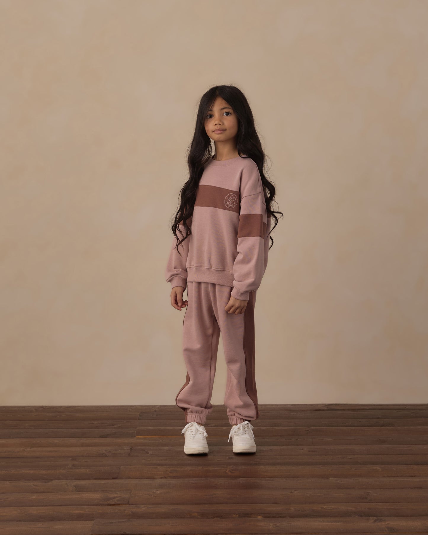 Paneled Sweatpant || Rosewood