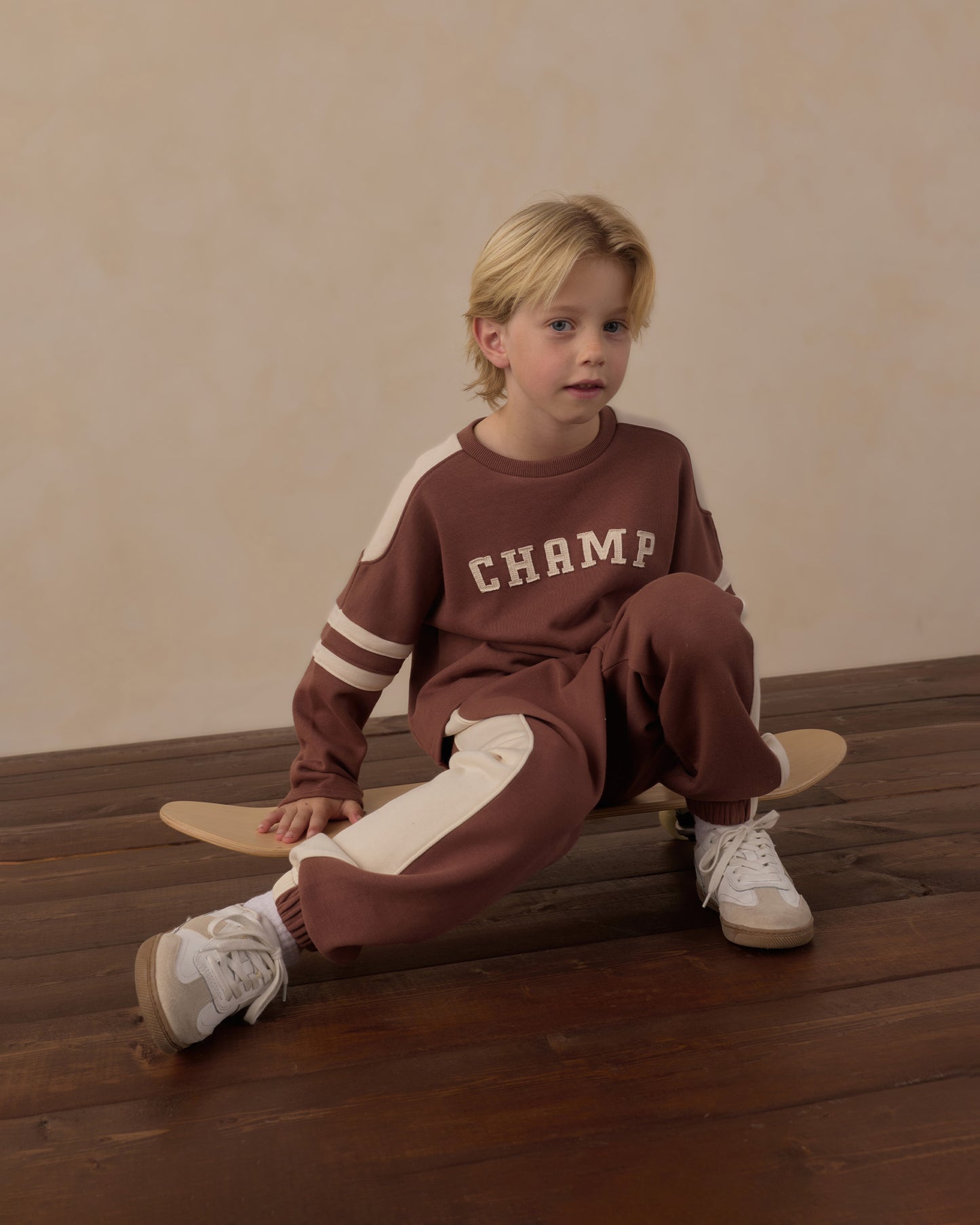 Paneled Sweatpant || Mulberry