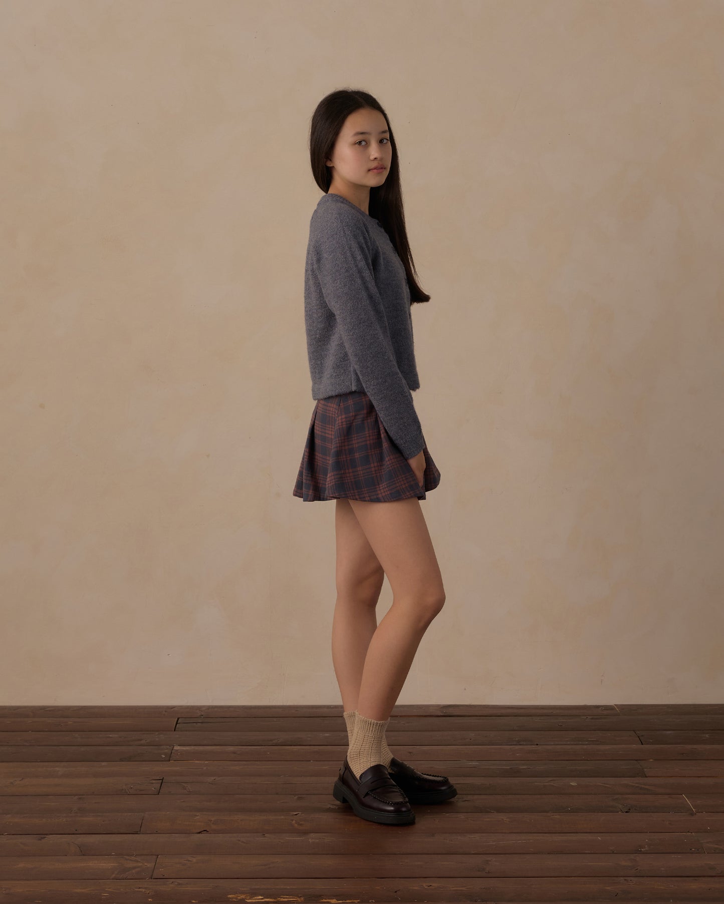 Teen Fuzzy Cardigan || Midnight
