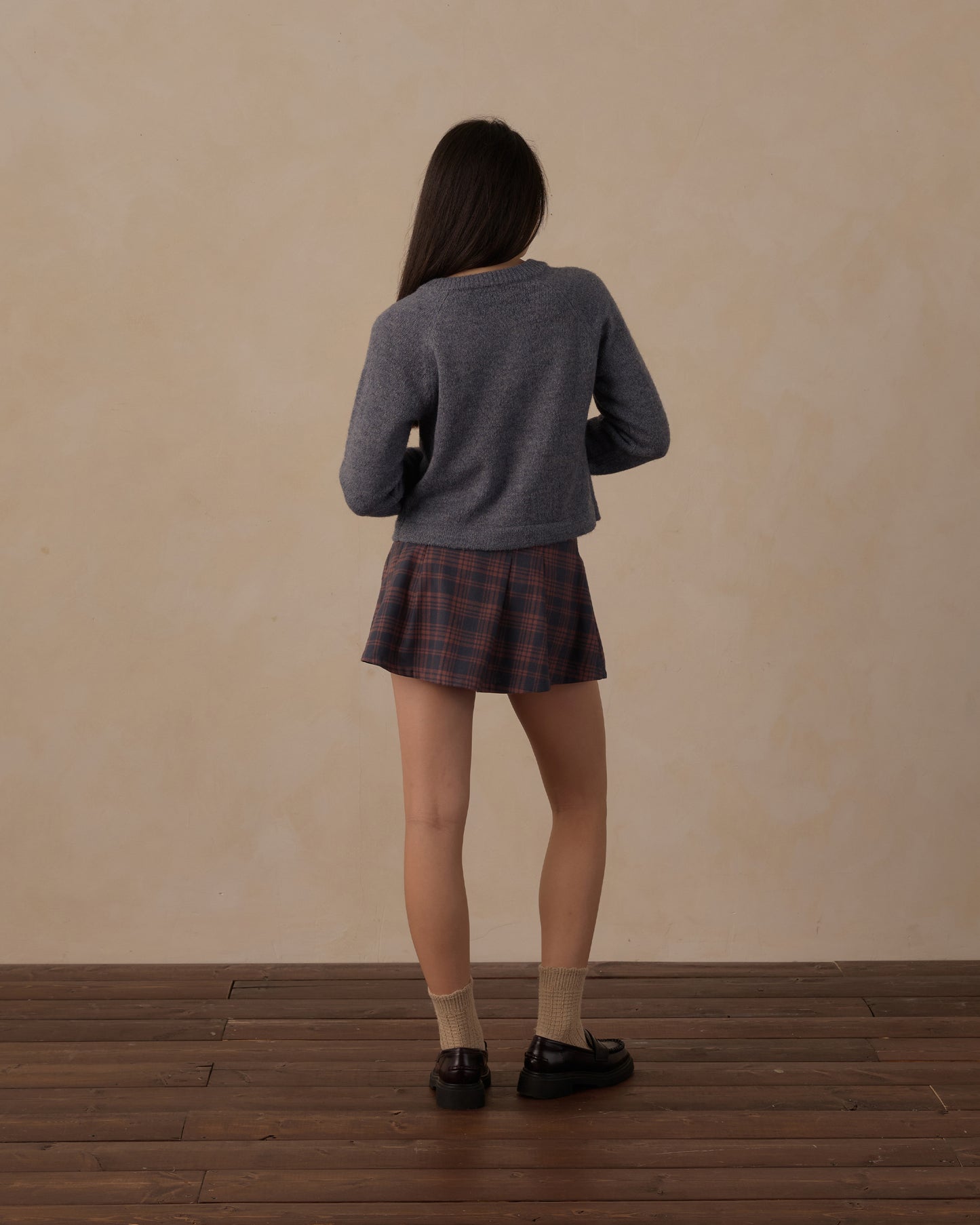 Teen Fuzzy Cardigan || Midnight