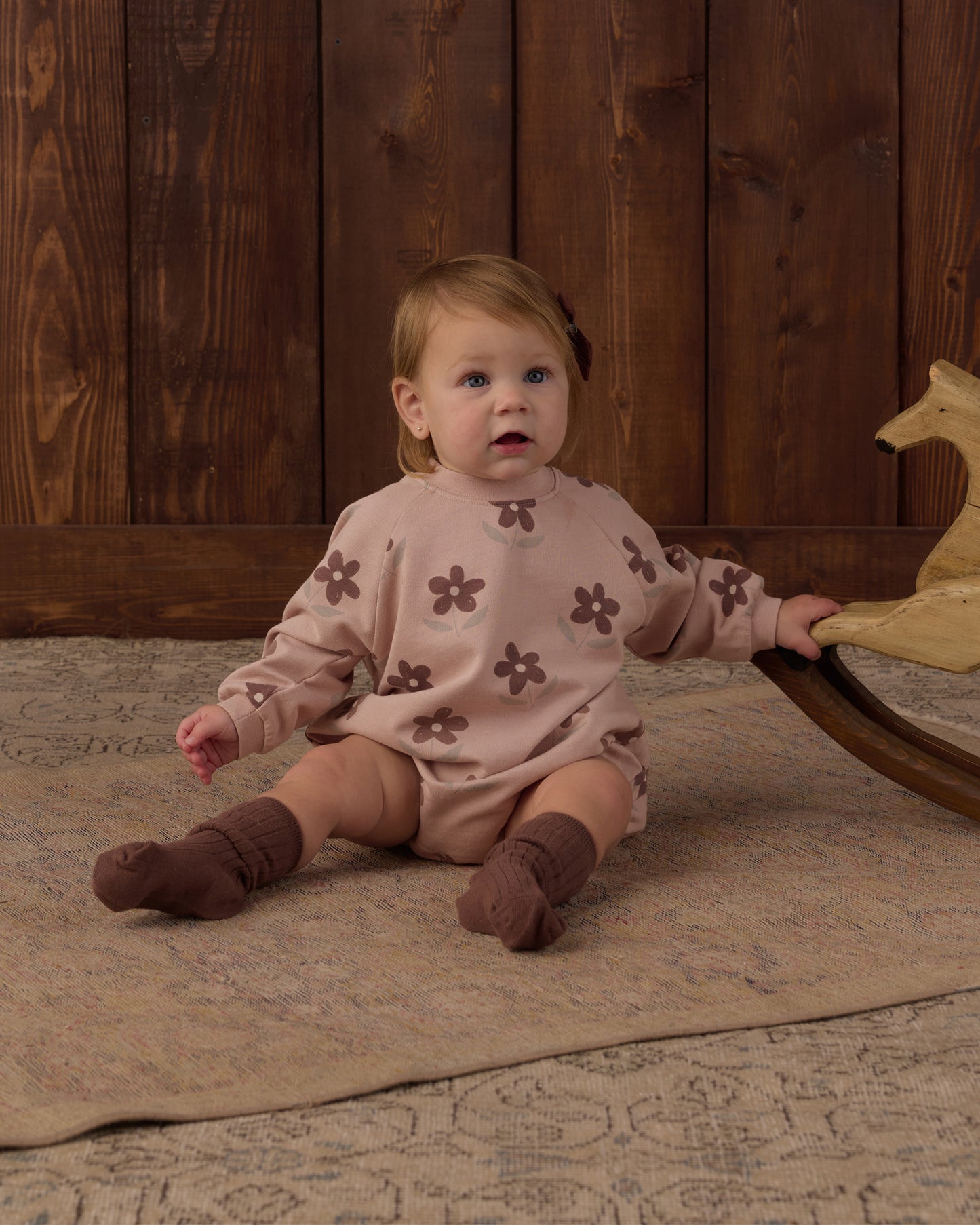 Ribbed Socks, 2-Pack || Petal, Mulberry