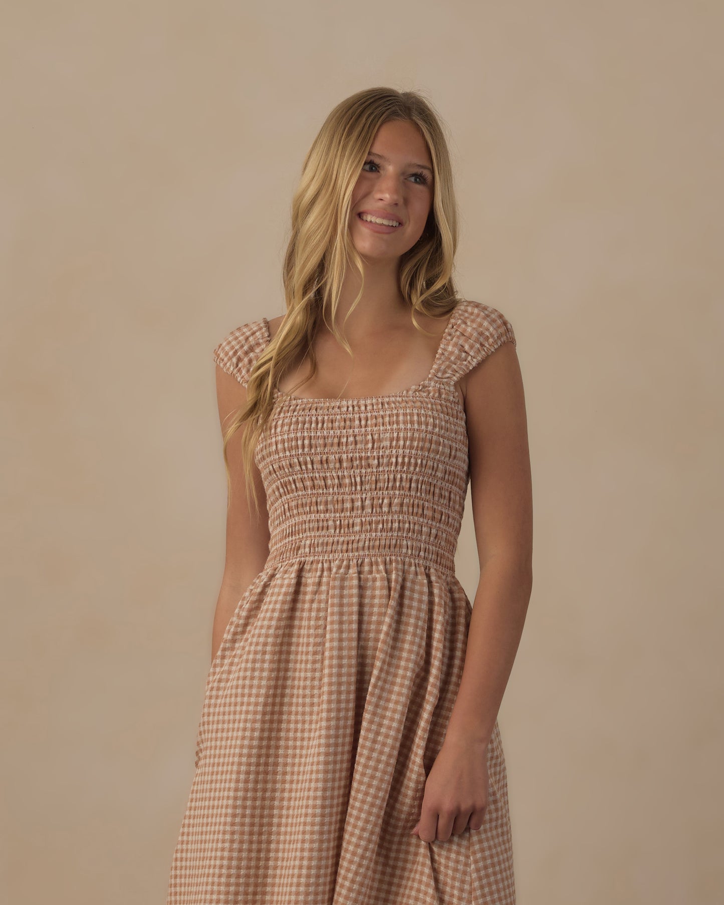 Teen Jess Dress || Fawn Gingham